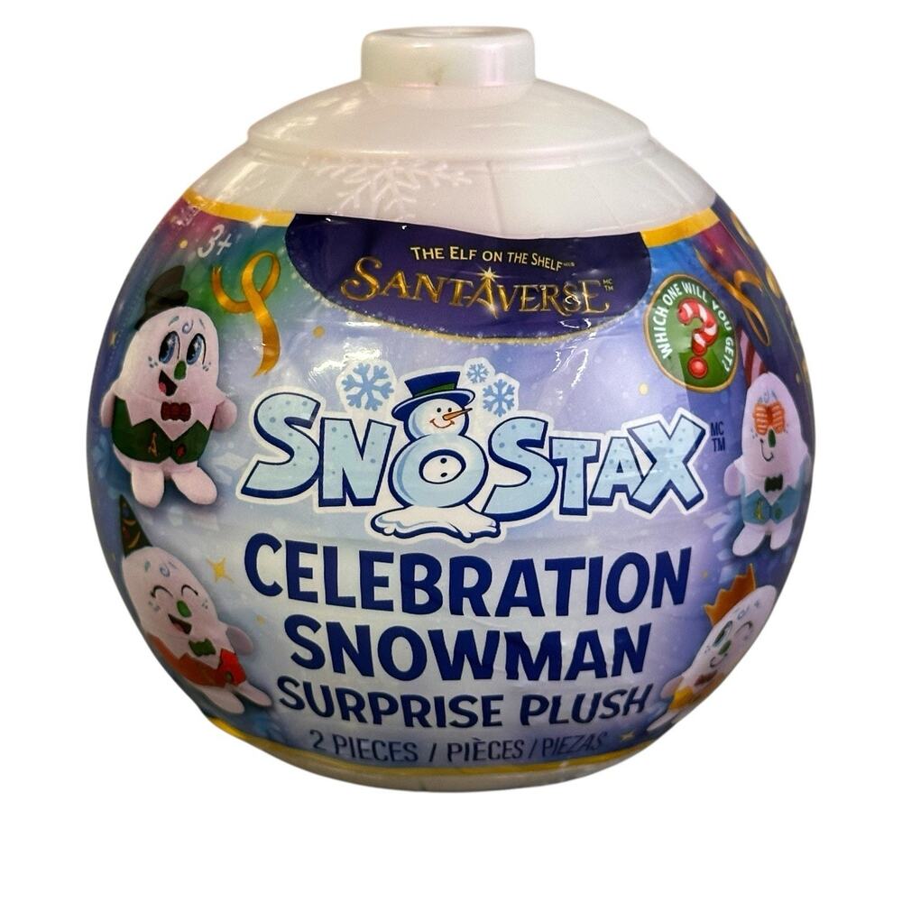 The Elf On The Shelf Santaverse Snostax Celebration Snowman Surprise Plush New